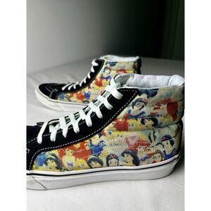 Vans Disney Unisex Hi-Top MultiColor Princess Skater Sneaker  Shoes Size Women 9